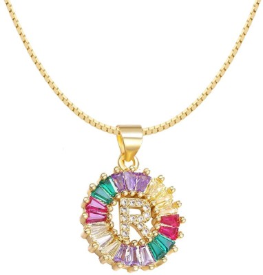 ZIVOM Gold-plated Crystal Brass Pendant Set