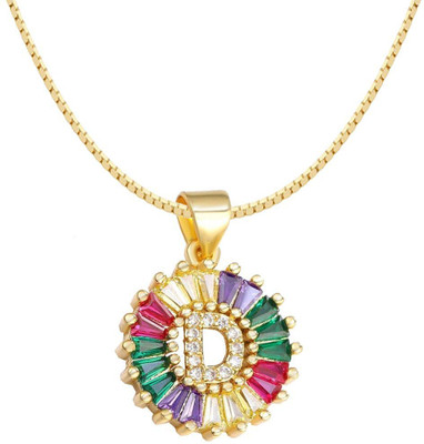 ZIVOM Gold-plated Crystal Brass Pendant Set