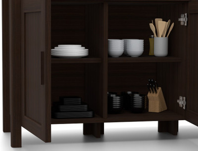 

Urban Ladder Norland Sideboard Engineered Wood Crockery Cabinet(Finish Color - Dark Walnut)