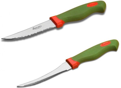 

Sonex 2 in 1 Multipurpose Tomato Knife with fine and sensational grip Steel, Plastic Knife Set(Pack of 2)