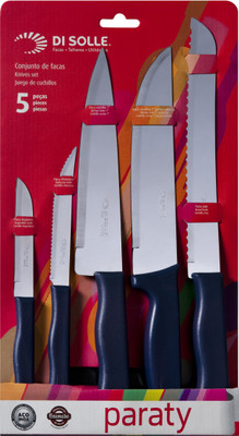 13% OFF on Di Solle Kitchen Stainless Steel, Polypropylene Knife Set(Pack of 5) 13% OFF on Di Solle Kitchen Stainless Steel, Polypropylene Knife Set(Pack of 5)