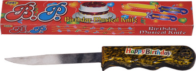 

Indigo Creatives Happy Birthday Tune Singing Musical Cake Knife Iron Knife(Pack of 1)