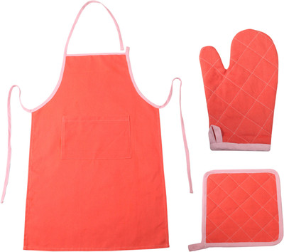 

Saral Home Red Cotton Kitchen Linen Set(Pack of 3)