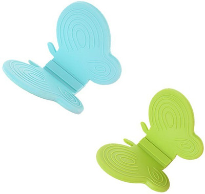 Futaba Light Blue, Dark Blue, Green, Pink Silicon Kitchen Linen Set, Dark blue;green;light blue;pink