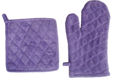 

Homeblendz Purple Cotton Kitchen Linen Set(Pack of 2)