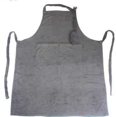 Homeblendz Cotton Apron - Free Size(Grey, Single Piece)