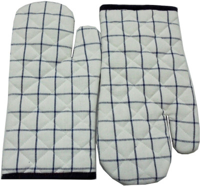Tidy White Cotton Kitchen Linen Set(Pack of 2)