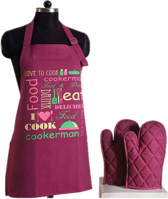 

Swayam Purple Cotton Kitchen Linen Set(Pack of 3)
