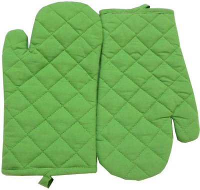 Tidy Green Cotton Kitchen Linen Set(Pack of 2)