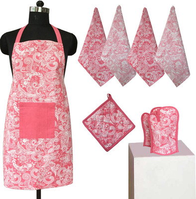 

Lushomes Multicolor Cotton Kitchen Linen Set(Pack of 8)
