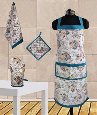 6% OFF on Dekor World Blue Cotton Kitchen Linen Set(Pack of 4) 6% OFF on Dekor World Blue Cotton Kitchen Linen Set(Pack of 4)