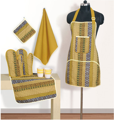 Swayam Orange, Blue Cotton Kitchen Linen Set(Pack of 6) Swayam Orange, Blue Cotton Kitchen Linen Set(Pack of 6)