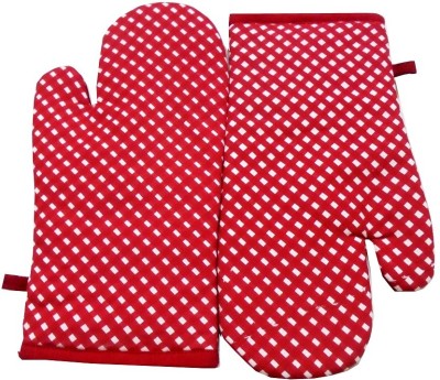 Tidy Red Cotton Kitchen Linen Set(Pack of 2)