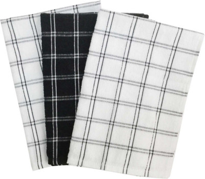 

Lushomes Black Cotton Kitchen Linen Set(Pack of 3)