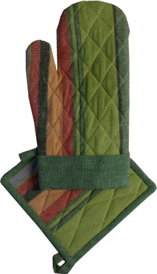 

Adt Saral Green Cotton Kitchen Linen Set(Pack of 2)
