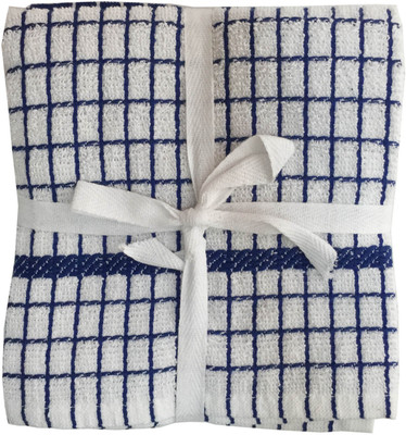 

Lushomes Blue Cotton Kitchen Linen Set(Pack of 2)