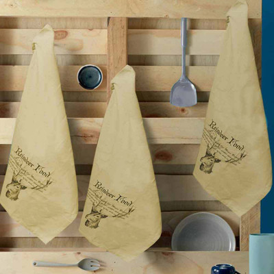 

Rhome Beige Cotton Kitchen Linen Set(Pack of 3)