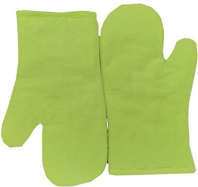 Tidy Light Green Cotton Kitchen Linen Set(Pack of 2)