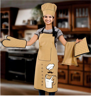 

Swayam Black, White, Beige Cotton Kitchen Linen Set(Pack of 5), Beige;black;white