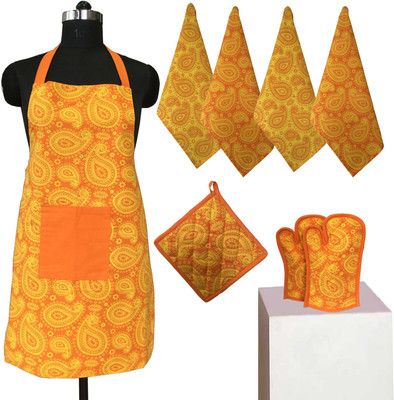 

Lushomes Multicolor Cotton Kitchen Linen Set(Pack of 8)