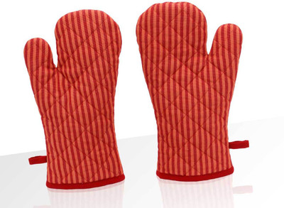 

Elan Red Cotton Kitchen Linen Set(Pack of 2)