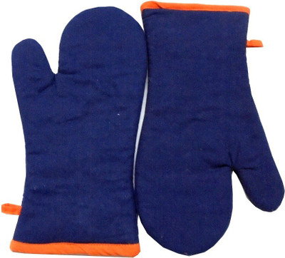 Tidy Dark Blue Cotton Kitchen Linen Set(Pack of 2)