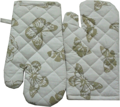 Tidy White Cotton Kitchen Linen Set(Pack of 2)