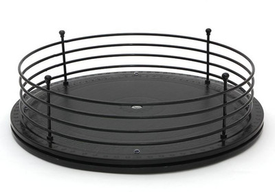 

Disha Twist n Pick (14") Wood Colour Base, Black Frame Plastic Kitchen Rack(Black)
