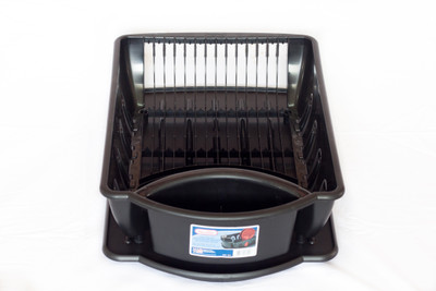 

Howards Dish Drainer Rack Plastic Kitchen Rack(Black)