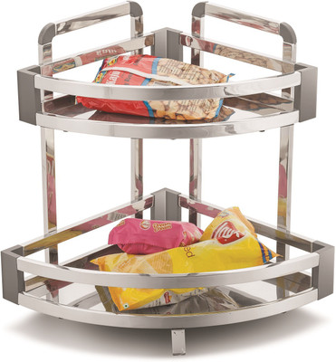 dazzle Stainless Steel Kitchen Rack(Silver)