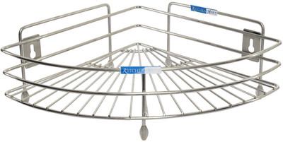 

Kitchen Mart Corner Stand Stainless Steel Kitchen Rack(Steel)