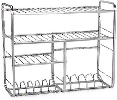 

Raj Mudular Stainless Steel Kitchen Rack(Steel)