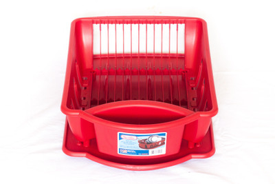 

Howards Dish Drainer Rack Plastic Kitchen Rack(Red)