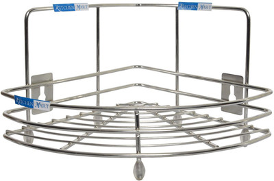 Kitchen Mart Corner Stand Specail Stainless Steel Kitchen Rack(Steel)