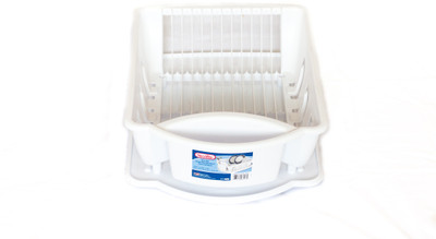

Howards Dish Drainer Rack Plastic Kitchen Rack(White)