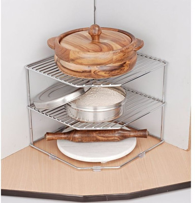 

Disha Marketing Steel Kitchen Rack(Silver)
