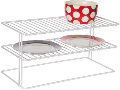 

Howards Large Double Shelf Helper Steel Kitchen Rack(White)
