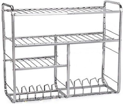 Gaurav Mudular Stainless Steel Kitchen Rack(Steel)