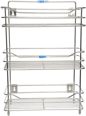 

Kitchen Mart Wire Shelf Step 3 Stainless Steel Kitchen Rack(Steel)