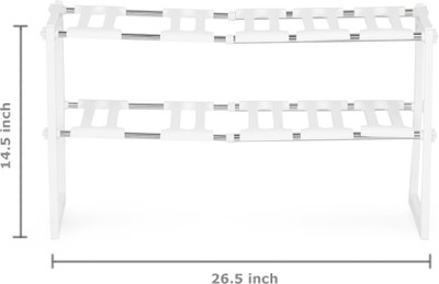 

Pearl Pool Space Arrangement Frame Steel Kitchen Rack(White)