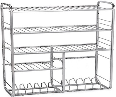 

Krishna Mudular Stainless Steel Kitchen Rack(Steel)