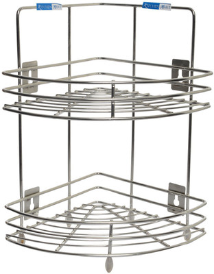 

Kitchen Mart Corner Stand Speciall 2 Stainless Steel Kitchen Rack(Steel)