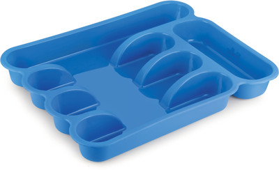 

Bonita Helena Cutlery Tray Plastic Kitchen Rack(Blue)