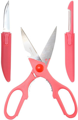 

YongLiang Multi-Functional Stainless Steel All-Purpose Scissor(Pink, Pack of 1)