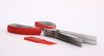 

DATTHA Jinjiali scissor Stainless Steel Herbs Scissor(Red, Pack of 1)