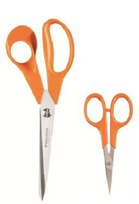 

FISKARS Stainless Steel All-Purpose Scissor(Orange, Pack of 2)