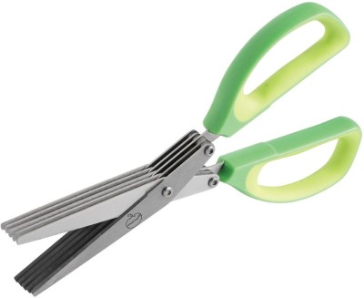 

Mastrad Comb Stainless Steel Herbs Scissor(Green, Steel, Grey, Pack of 1)