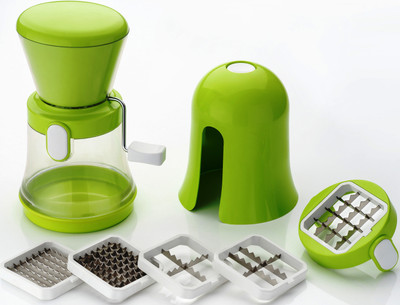 

Pearl Berry Fruit & Vegetable Chopper 9 in 1 Fruits & Vegetable Chopper Green Kitchen Tool Set(Green)