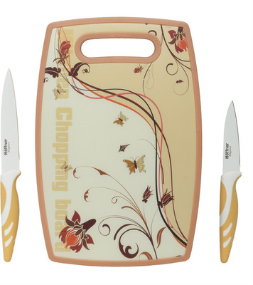 

Hoffner HF-6896 2 pc knife set on chopping board Beige Kitchen Tool Set(Beige)