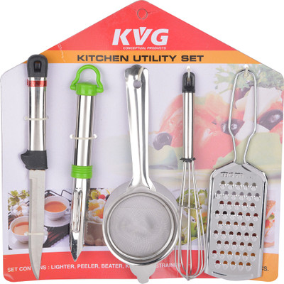 

KVG KVG_9306 Silver Kitchen Tool Set(Silver)